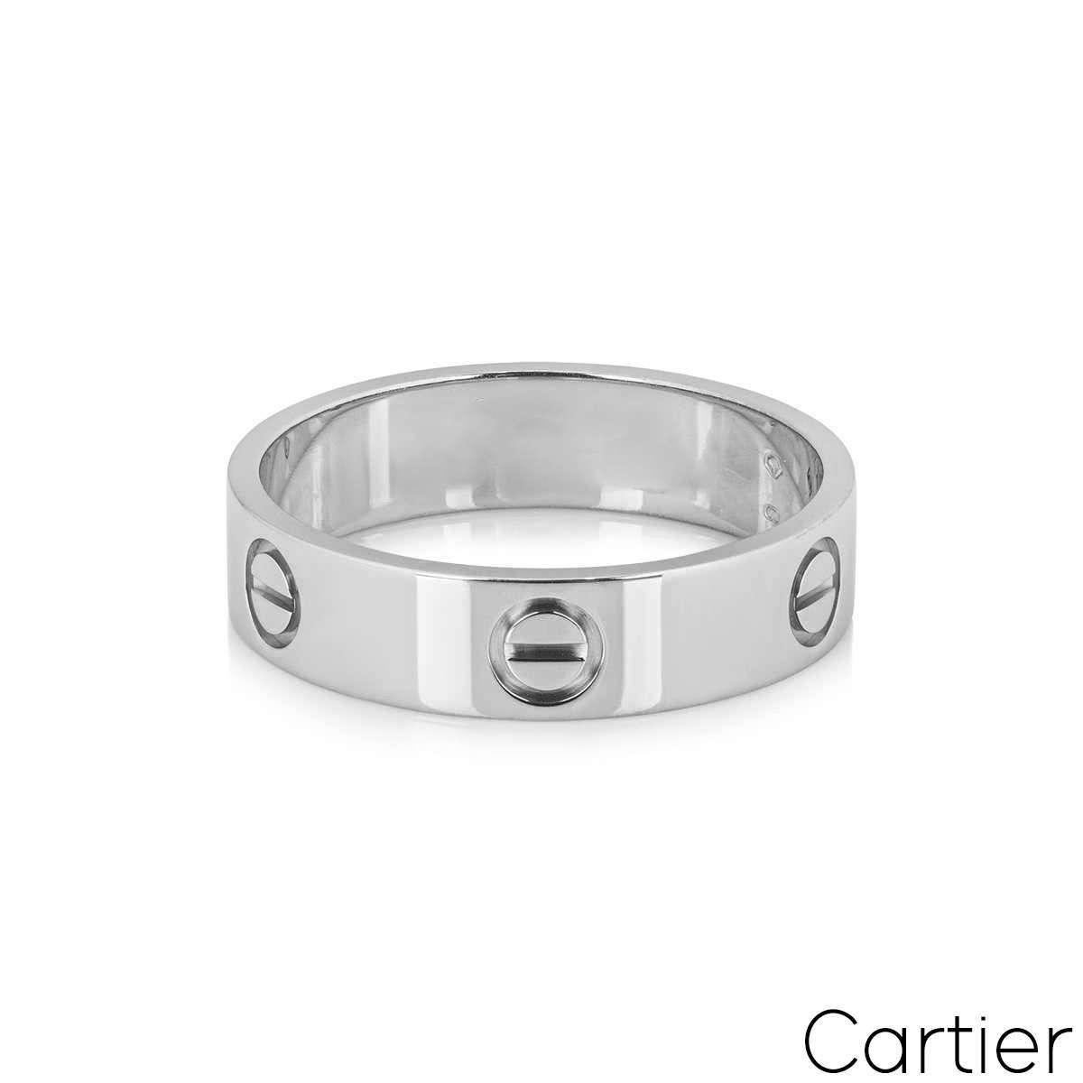 Cartier Platinum Love Ring Size 58 B4084900